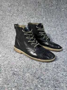 Clarks Originals Desert Mali 2 Boot Black Leather Crepe Sole Men’s Size 10